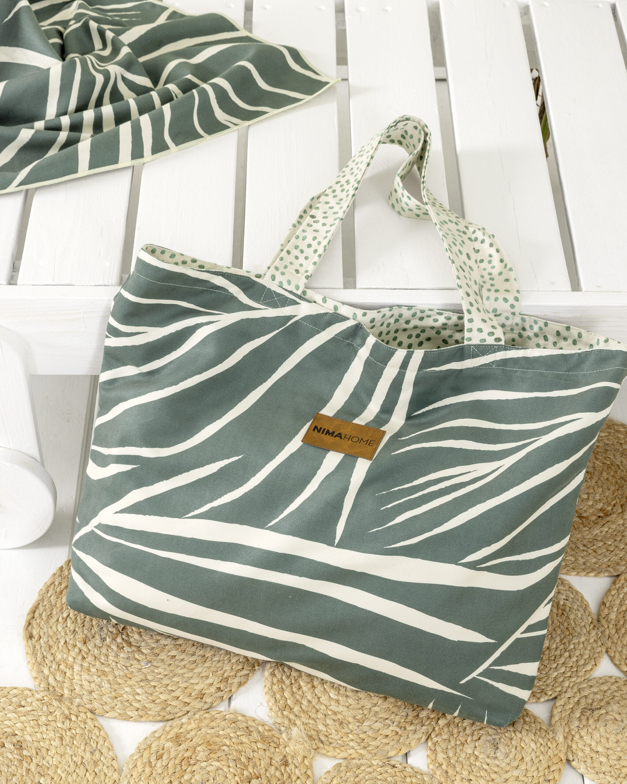 5206482192652-13.jpg Τσάντα Θαλάσσης 37x54 - Botanical της Nima Home 100% Microfiber Τσάντα 37x54 - Image 1