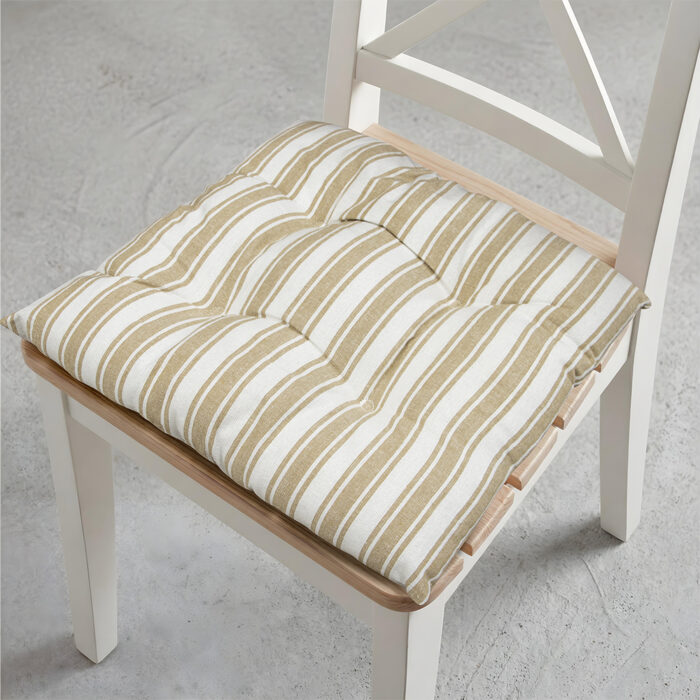 LINO Μαξιλάρι Καρέκλας Nubbie 40x40+5 Μπεζ 100% Βαμβάκι - Image 5