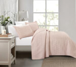 Glenda (Rose) Κουβερλί Prewashed micro 3D Bedspread 220x240 + Mαξ/θήκες 50x70/2τεμ Liolios Home