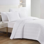 Sabina (Off white) Bedspread Polywaffle with lace 250x240 + Mαξ/θήκες 50x70/2τεμ Liolios Home
