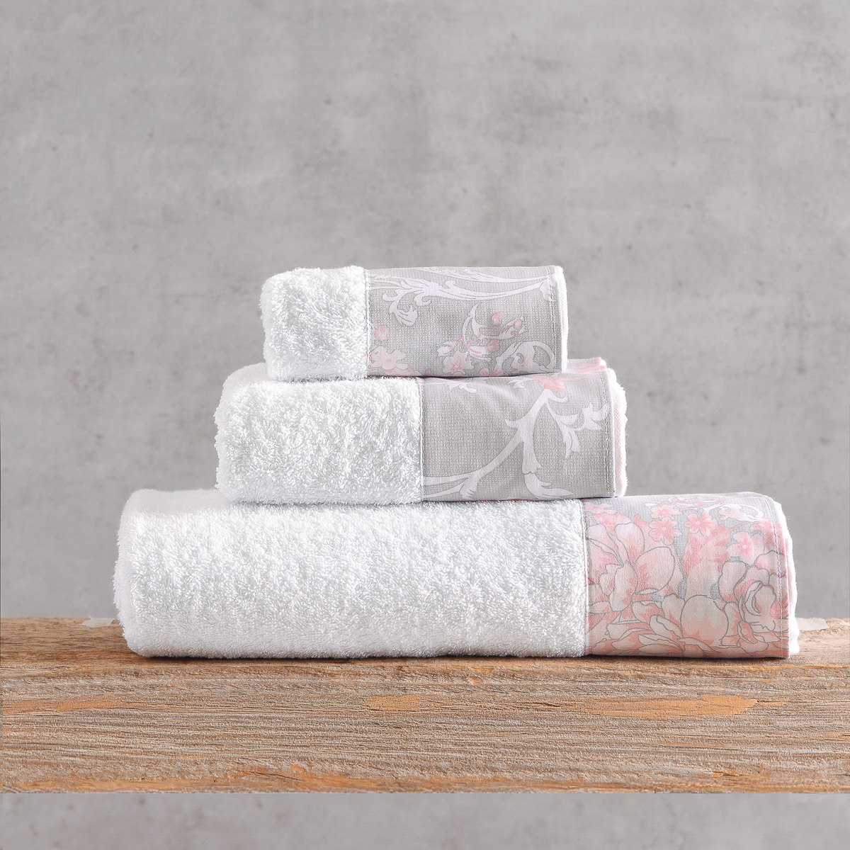 candince_towels_pack1.jpg CANDINCE ΛΕΥΚΟ-ΡΟΖ - ΣΕΤ ΠΕΤΣΕΤΕΣ 3ΤΕΜ. ΣΕΤ 3 ΤΕΜΑΧΙΩΝ (30X50, 50X90, 80X150) ΣΥΣΚΕΥΑΣΙΑ ΣΑΚΟΥΛΑΣ ΣΕΤ 3 ΤΕΜΑΧΙΩΝ (30X50, 50X90, 80X150) ΣΥΣΚΕΥΑΣΙΑ ΣΑΚΟΥΛΑΣ 100% ΒΑΜΒΑΚΙ Rythmos - Image 1