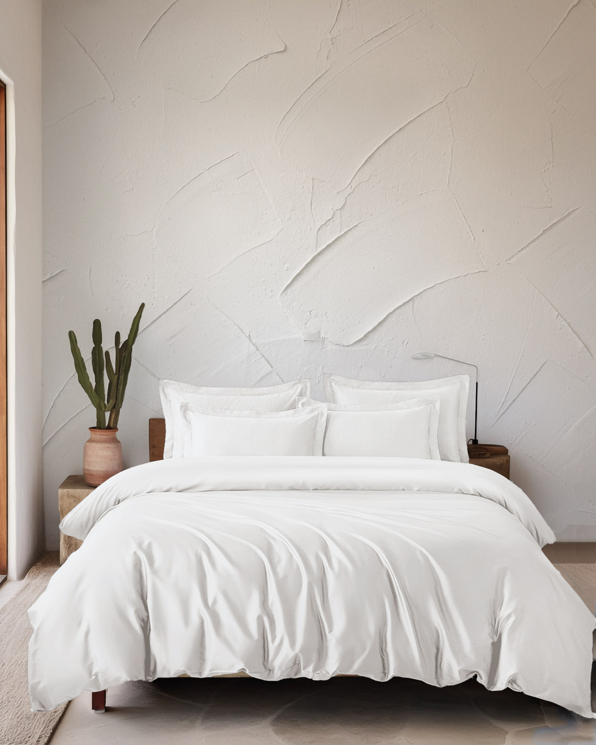 glacier_tencel_ecru-2.jpg GLACIER - ΣΕΤ ΚΟΥΒΕΡΛΙ TENCEL LYOCELL OFF WHITE ΥΠΕΡΔΙΠΛΟ (235X250) 100% TENCEL Rythmos - Image 1