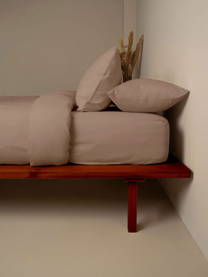 Παπλωματοθήκη Cotton Feelings 118 Brown Διπλή (200x250) SUNSHINEHOME - Image 2
