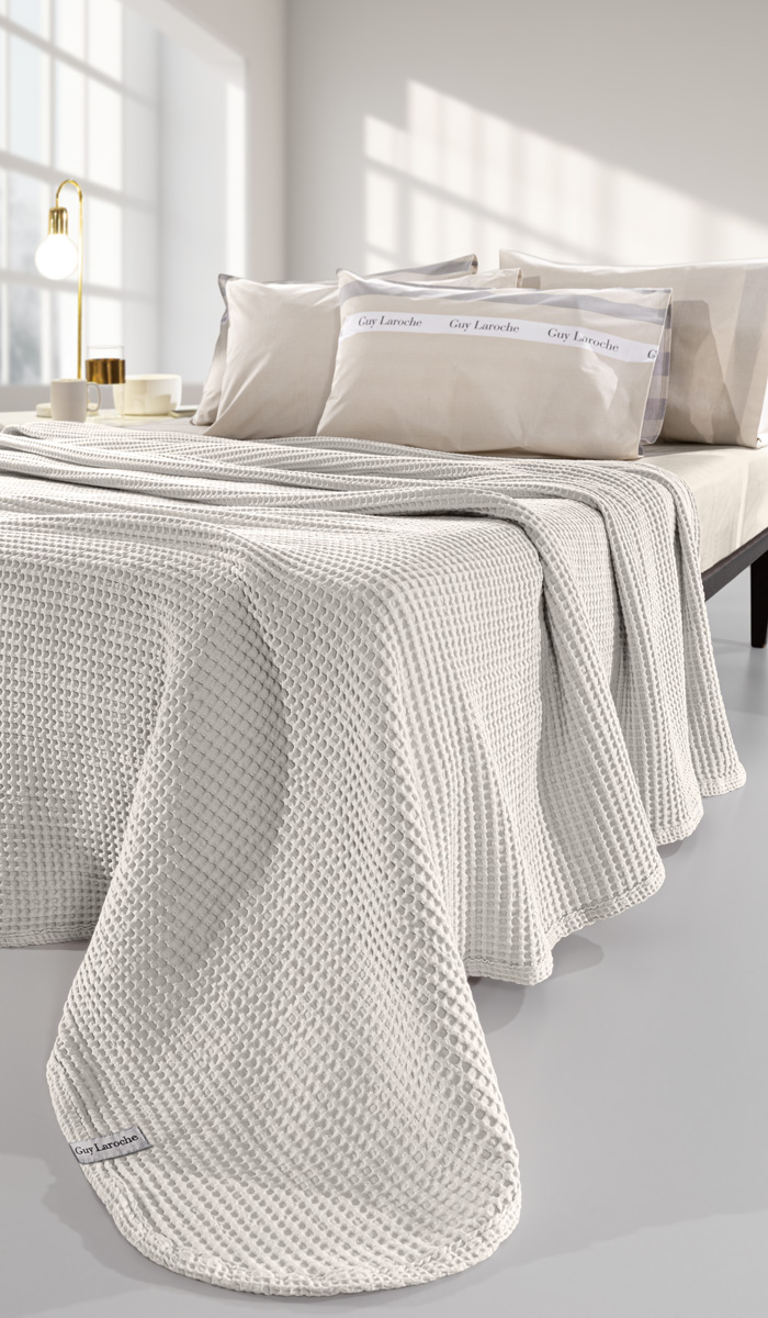 1113092121011.jpg Κουβέρτα Eternity Perla της Guy Laroche (Cotton 100%) - Image 1