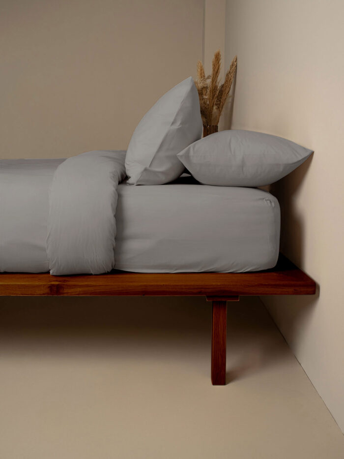 Σετ Σεντόνια Cotton Feelings 122 Paloma Grey Διπλό (200x270) SUNSHINEHOME - Image 2