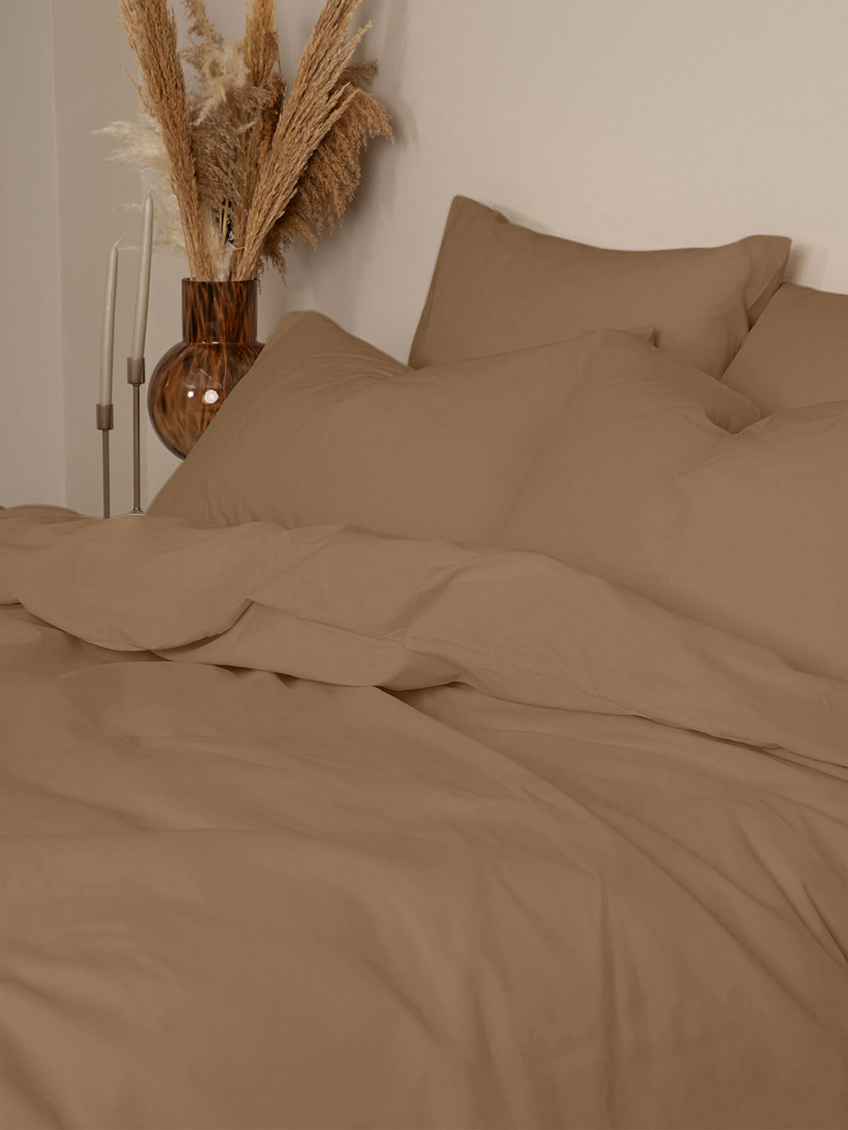 151-55-157.jpg Σετ Σεντόνια Cotton Feelings 118 Brown Υπέρδιπλο (235x270) SUNSHINEHOME - Image 1