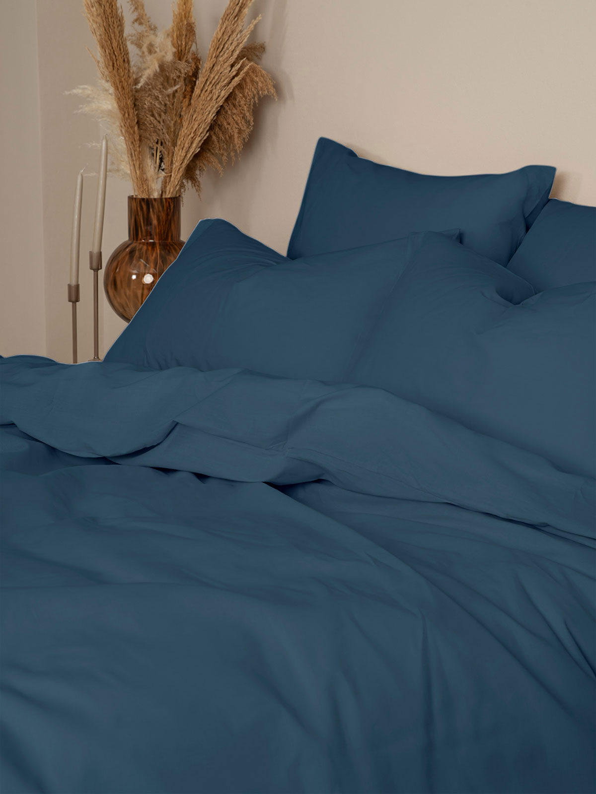 151-55-163.jpg Σετ Σεντόνια Cotton Feelings 121 Sea Blue Υπέρδιπλο (235x270) SUNSHINEHOME - Image 1
