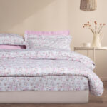 DAS HOME ΣΕΝΤΟΝΙΑ ΣΕΤ ΥΠΕΡΔΙΠΛΑ EXECUTIVE 1724 LIGHT GREY, PINK DAS HOME