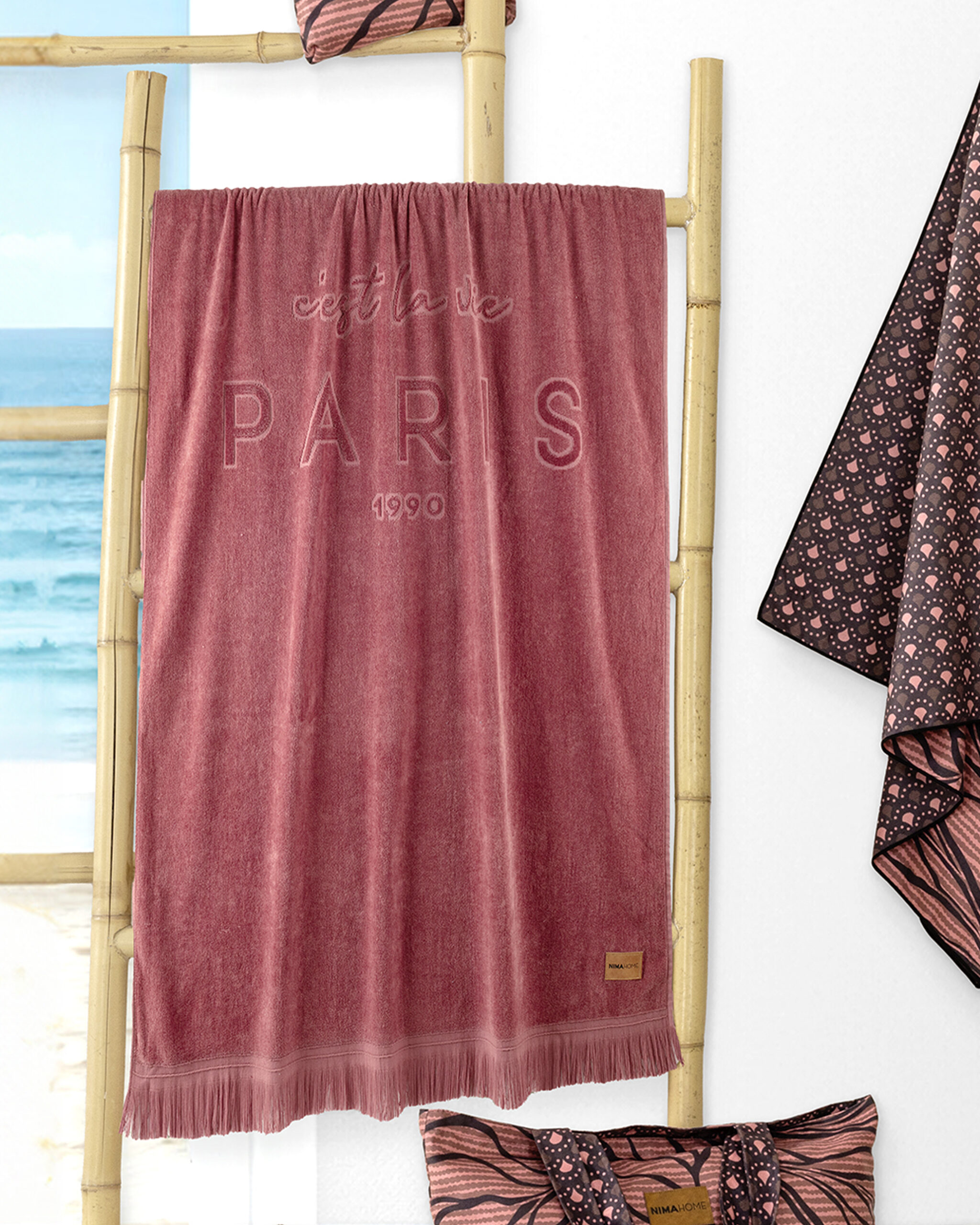 5206482197473-30.jpg Πετσέτα Θαλάσσης 90x160 - Te Quiero Jacquard της Nima Home 100% Velour Cotton, Jacquard, 420gsm Πετσέτα 90x160 - Image 1