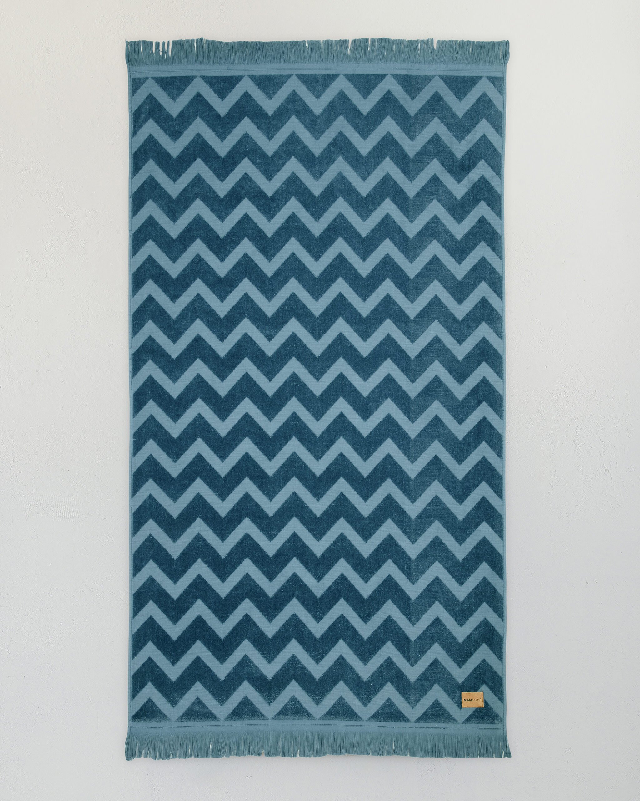 5206482197572-29.jpg Πετσέτα Θαλάσσης 90x160 - Vida Blue Jacquard της Nima Home 100% Velour Cotton, 380 gsm Πετσέτα 90x160 - Image 1