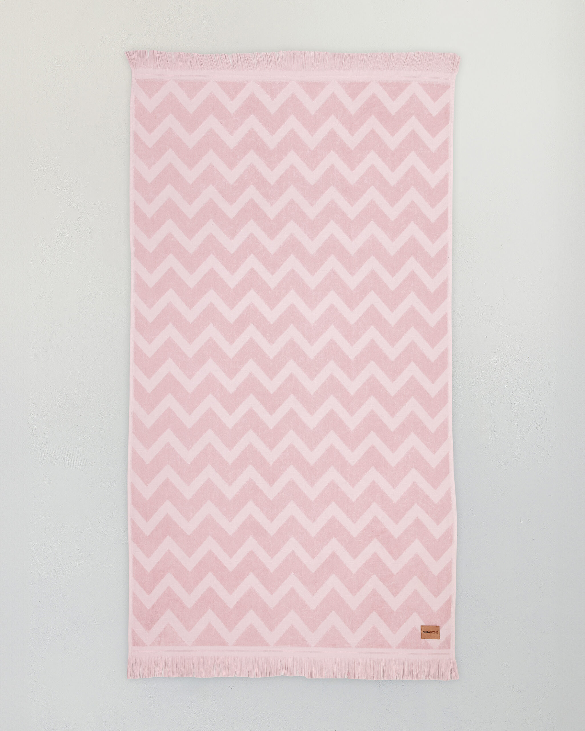 5206482197602-30.jpg Πετσέτα Θαλάσσης 90x160 - Vida Pink Jacquard της Nima Home 100% Velour Cotton, 380 gsm Πετσέτα 90x160 - Image 1