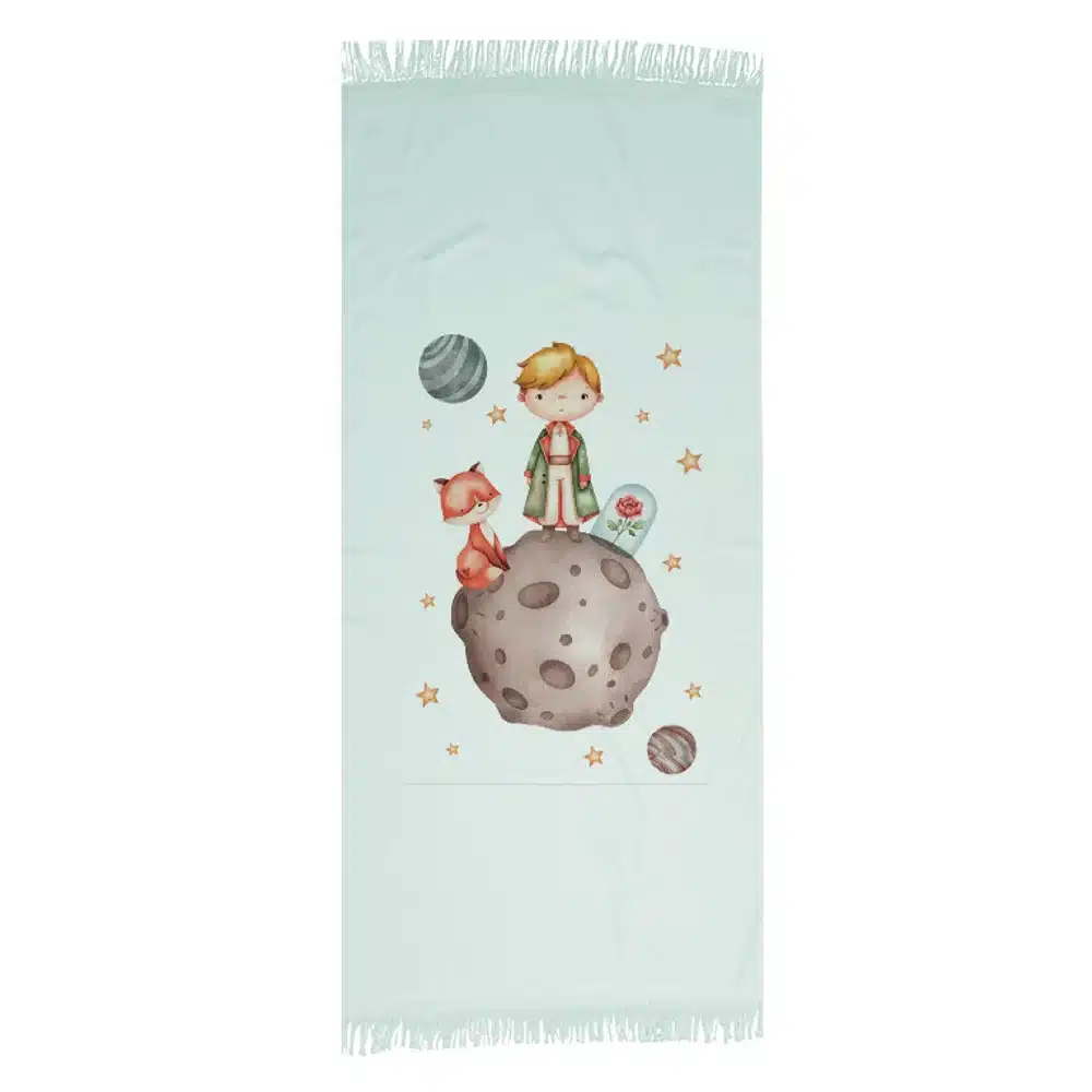 petseta-pareo-little-prince.webp Πετσέτα Παρεό Little Prince 70 x 140 cm 100% Βαμβάκι Φυστικί BOREA - Image 1