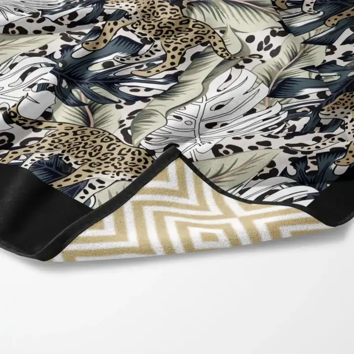 Πετσέτα Θαλάσσης Microfiber Quick Dry Leopard 90 x 180 cm  80% Πολυέστερ-20% Πολυαμίδιο Μπεζ BOREA - Image 2