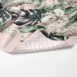 Πετσέτα Θαλάσσης Microfiber Quick Dry Monstera 90 x 180 cm  80% Πολυέστερ-20% Πολυαμίδιο Ροζ BOREA - Image 2