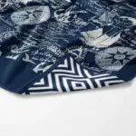 Πετσέτα Θαλάσσης Microfiber Quick Dry Nautical 90 x 180 cm  80% Πολυέστερ-20% Πολυαμίδιο Μπλε BOREA - Image 2