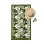 Πετσέτα Θαλάσσης Microfiber Quick Dry Palm Tree 90 x 180 cm  80% Πολυέστερ-20% Πολυαμίδιο Λαδί BOREA - Image 3