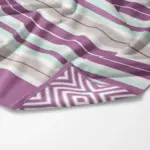Πετσέτα Θαλάσσης Microfiber Quick Dry Stripes 90 x 180 cm  80% Πολυέστερ-20% Πολυαμίδιο Μωβ BOREA - Image 7