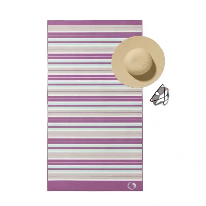 Πετσέτα Θαλάσσης Microfiber Quick Dry Stripes 90 x 180 cm  80% Πολυέστερ-20% Πολυαμίδιο Πετρόλ BOREA - Image 8