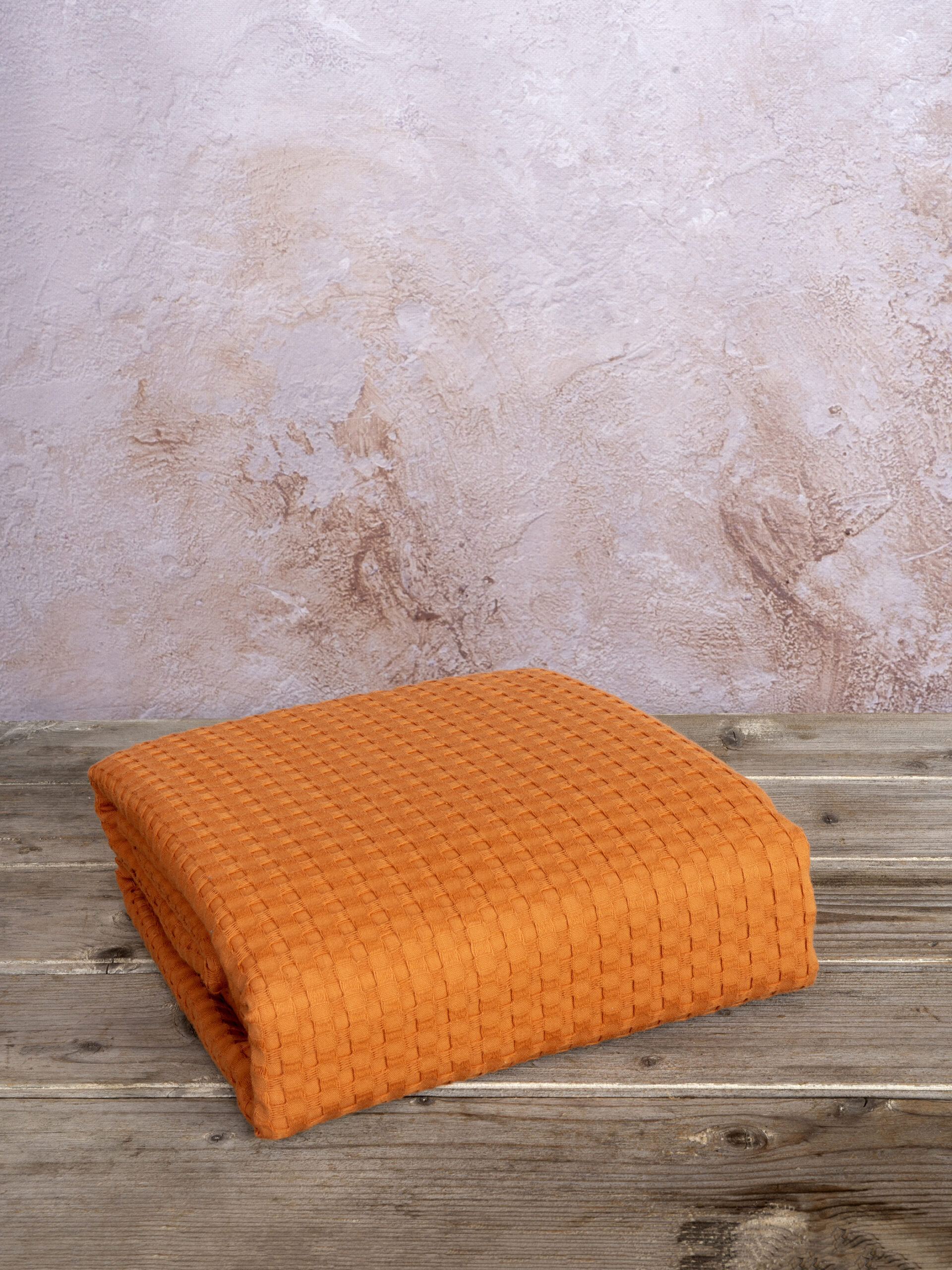 5206482064027.jpg Κουβέρτα Γίγας 240x260 Habit - Deep Orange της NIMA Home 100% Egyptian Cotton Γίγας 240x260 - Image 1