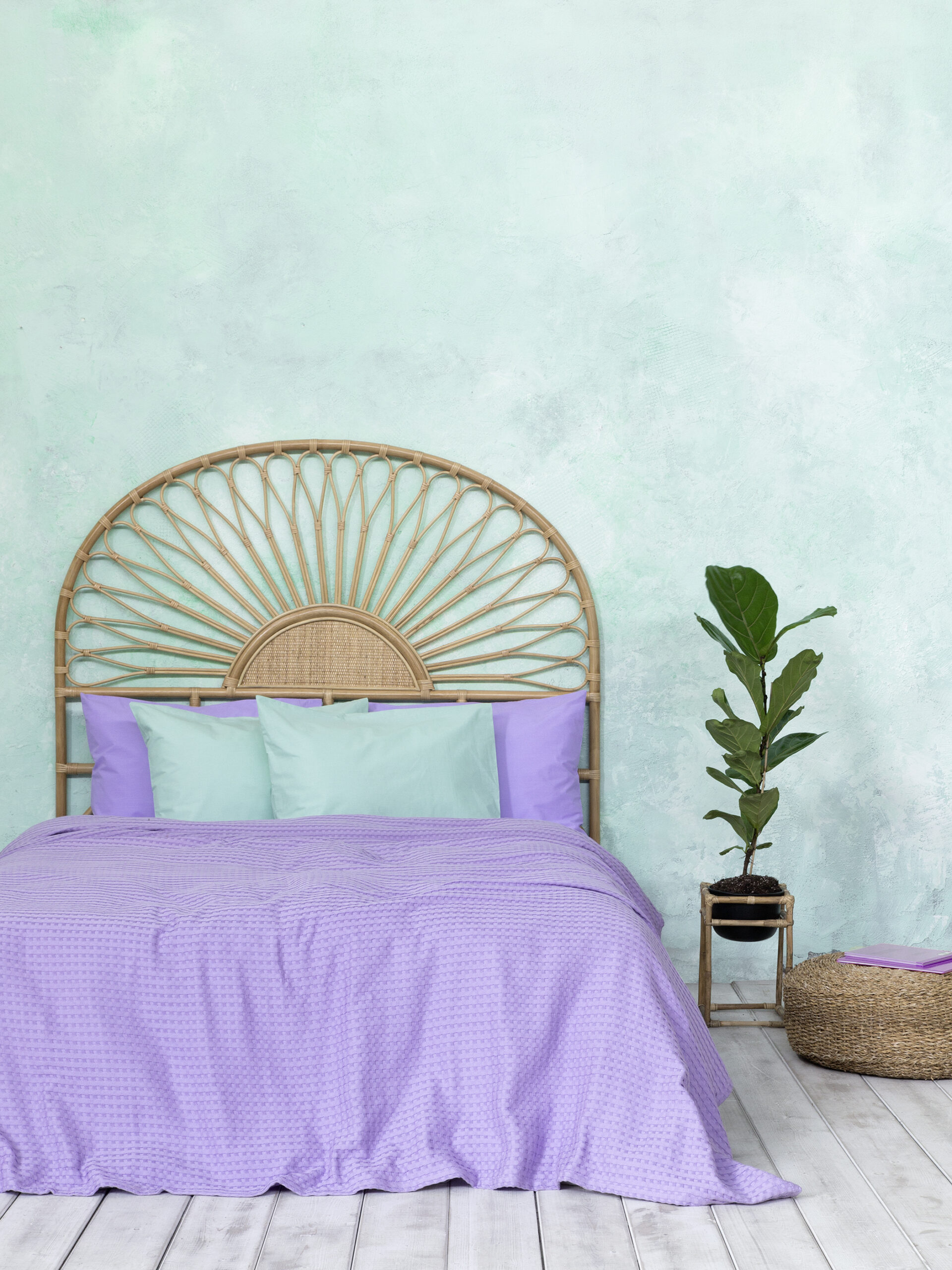 5206482064089-2.jpg Κουβέρτα Γίγας 240x260 Habit - Lavender της NIMA Home 100% Egyptian Cotton Γίγας 240x260 - Image 1