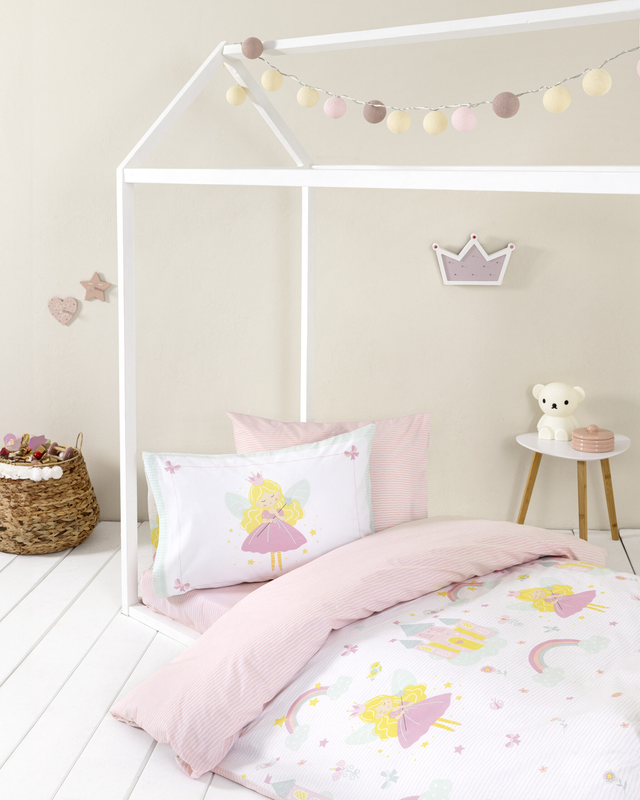 5206482188068.jpg Μαξιλαροθήκες - Fairy Lelly της Nima Kids 100% Cotton, 144 T.C. Μαξιλαροθήκες (2 x 52x72) - Image 1