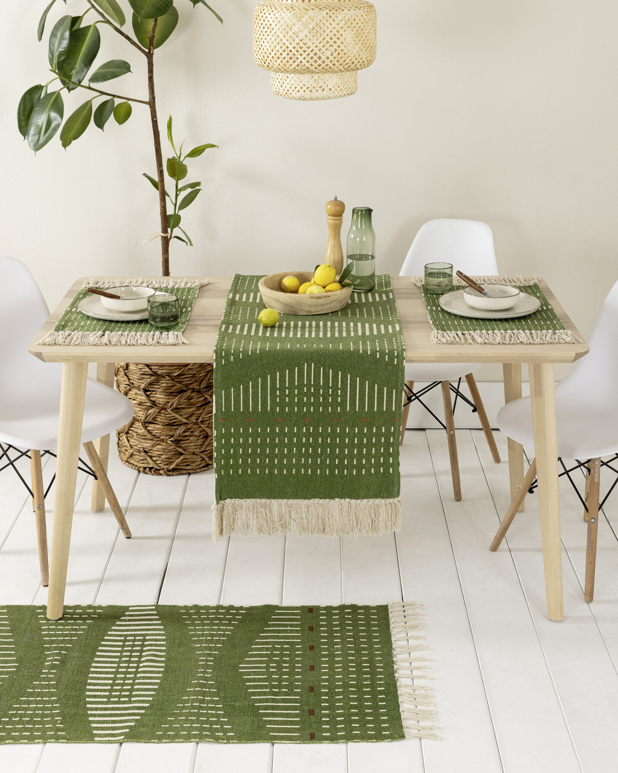 5206482195363-12.jpg Runner 45x150 - Alyo της Nima Home 100% Cotton Runner 45x150 - Image 1