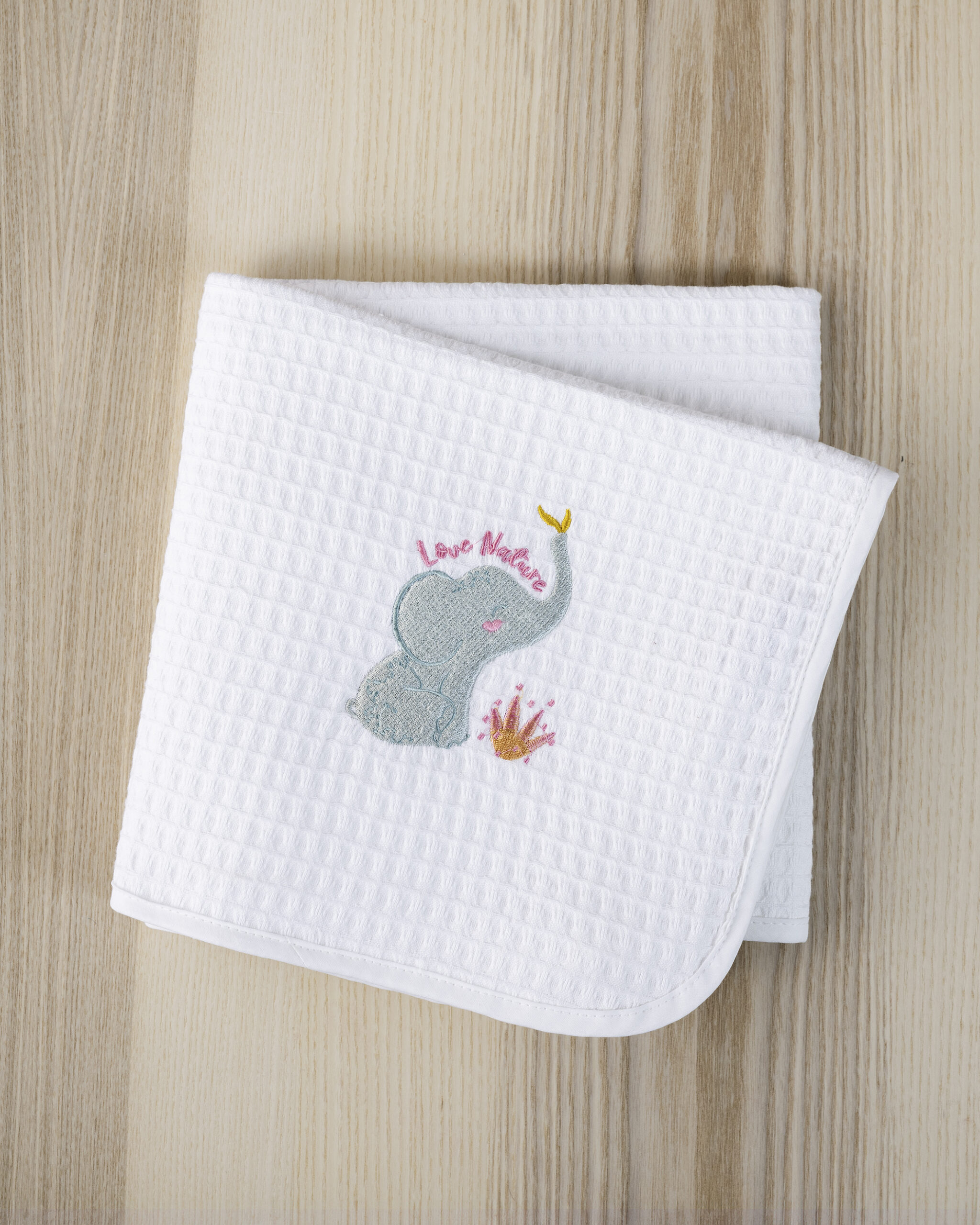 5206482198869.jpg Κουβέρτα Πικέ 110x140 - Nature's Kiss της Nima Bebe 100% Cotton, 275 gsm Κούνιας 110x140 - Image 1