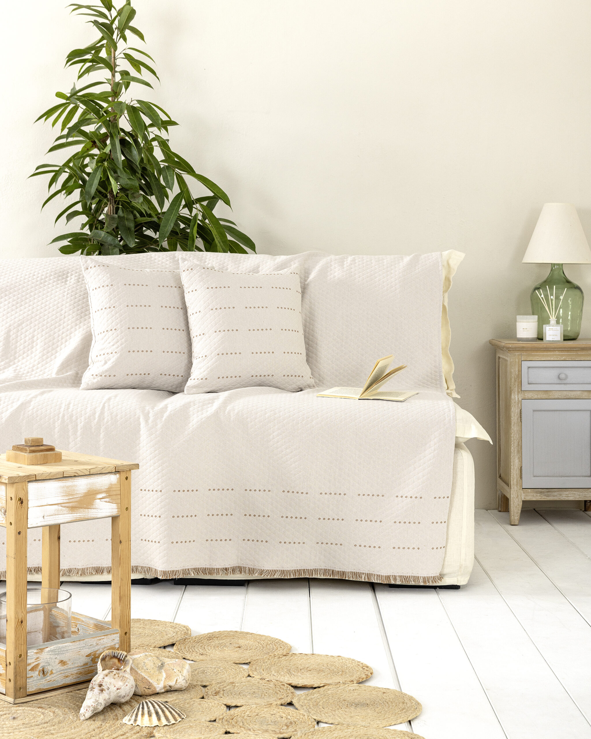 5206482202771-12.jpg Ριχτάρι 180x300 - Nora της Nima Home 80% Cotton - 20% Polyester Τριθέσιος 180x300 - Image 1