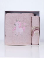 Fluffy Κεντητή Πετσέτα Powder Unicorn 2 τμχ. SUNSHINEHOME