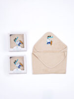 Fluffy Κεντητή Κάπα Beige Crocodile 75x75 της SUNSHINEHOME - Image 2