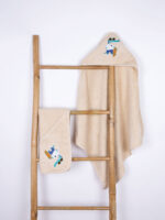 Fluffy Κεντητή Κάπα Beige Crocodile 75x75 της SUNSHINEHOME