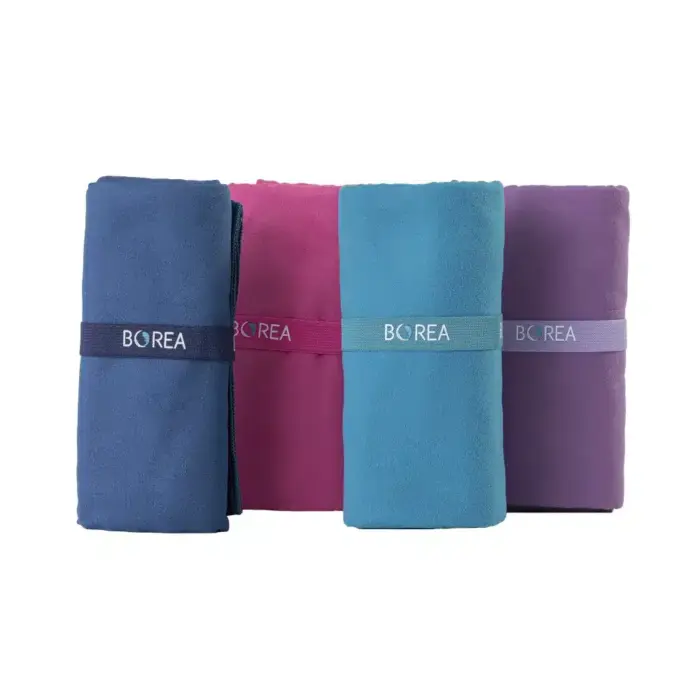 Πετσέτα Θαλάσσης Microfiber Quick Dry Wave 80 x 160 cm  80% Πολυέστερ-20% Πολυαμίδιο Μαύρο BOREA - Image 2